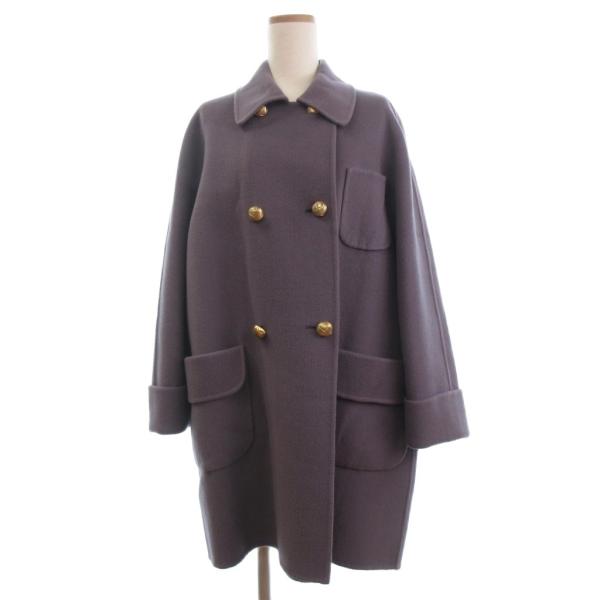 GUCCI（グッチ） コート ダブルブレスト 長袖 金ボタン 40 紫