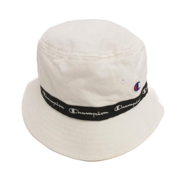 チャンピオン CHAMPION バケットハット 帽子 バケハ ロゴ 58cm 白 ホワイト レディース