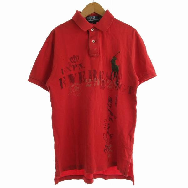 ポロ ラルフローレン ポロシャツ ビックポニー レッド 短丈 POLO RALPH LAUREN 【並行輸入品】【メンズ】ラルフローレン