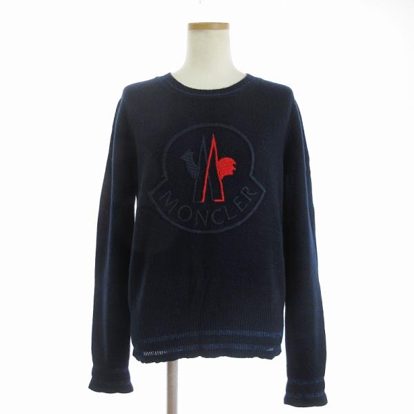 Moncler モンクレール Vネック コットン ニット 紺 期間限定価格】MONCLER（モンクレール）のカシミヤ混Vネック