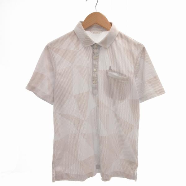 LANVIN SPORT ランバンスポール フード付半袖　ネイビー系 40 ランバン スポール LANVIN SPORT ポロシャツ カットソー ゴルフ