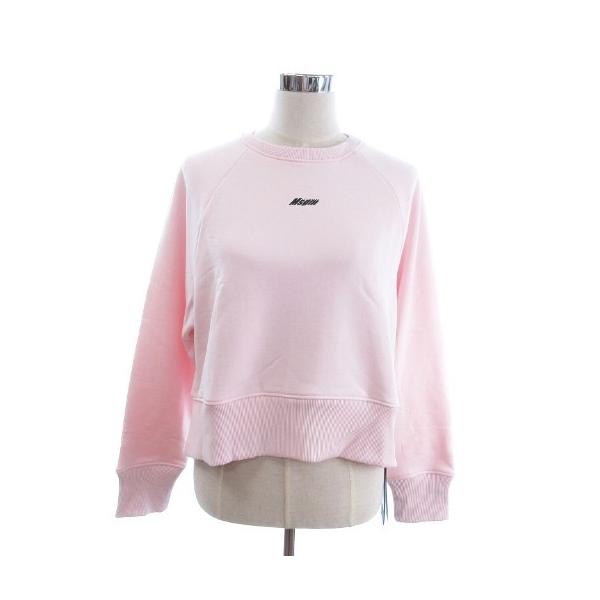 MSGM★エムエスジーエム★アパレル ★トレーナー ★トップス★ 長袖★スウェット★ピンク 未使用品 エムエスジーエム MSGM スタグ付き トレーナー スウェット
