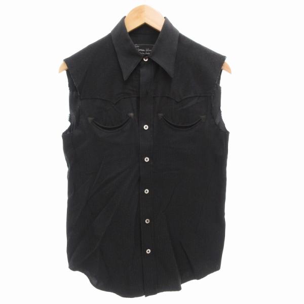 ナンバーナイン NUMBER (N)INE 美品 ノースリーブシャツ カット