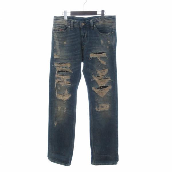 510u*専用 ディーゼル DIESEL クラッシュ ワイド ブラックデニム 510u*専用 ディーゼル DIESEL クラッシュ ワイド ブラックデニム