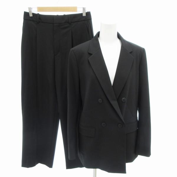 ユニクロ プラスJ ブラック セットアップ Sサイズ ユニクロ ＋J セットアップ ジャケット パンツ スーツ ブラック S JIL