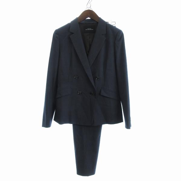 グリーンレーベルリラクシング ユナイテッドアローズ セットアップ スーツ テーラードジャケット ダブル スラックス ワンタック 紺 38【ブランド】グリーンレーベルリラクシング ユナイテッドアローズ green label relaxing...