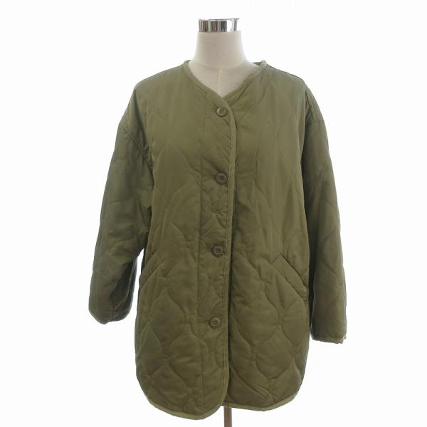 ディスコート Discoat キルティングジャケット 中綿 ノーカラー 205557