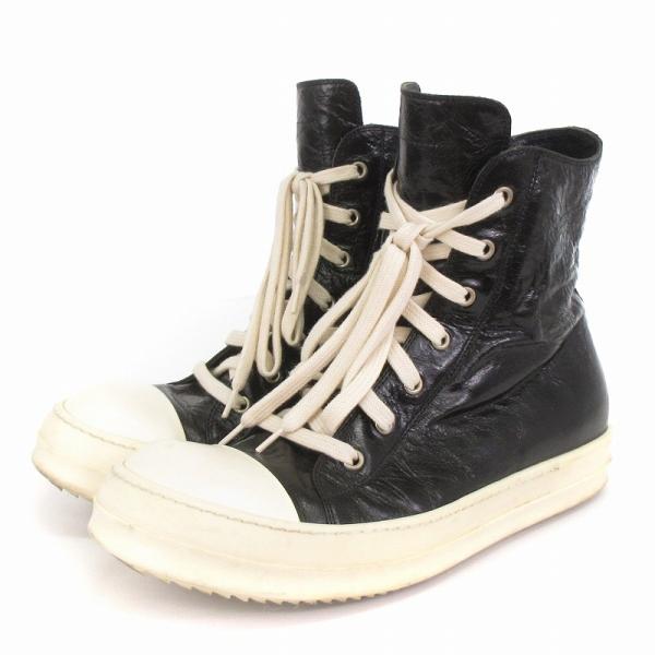 rick owens スニーカー ハイカット ラモーンズ 7cmソール厚底 37 RICK OWENS DRKSHDW - 【25SS】 ハイカット スニーカー