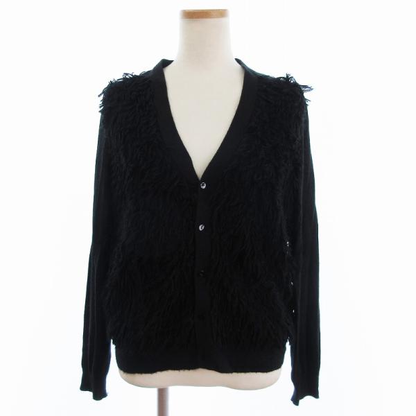 k様　ドゥロワー drawer フリンジカーディガン　黒 ドゥロワー Drawer カーディガン ブラック ドルマン フリンジ
