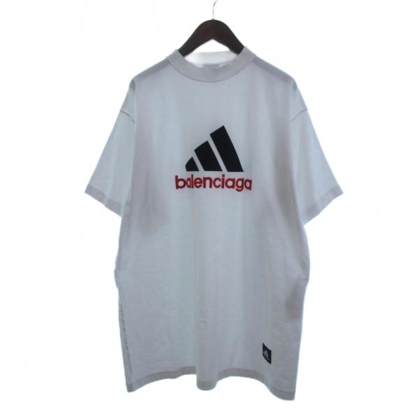 BALENCIAGA ホワイト 半袖シャツ 美品 BALENCIAGA バレンシアガ crew 半袖シャツ ホワイト 白