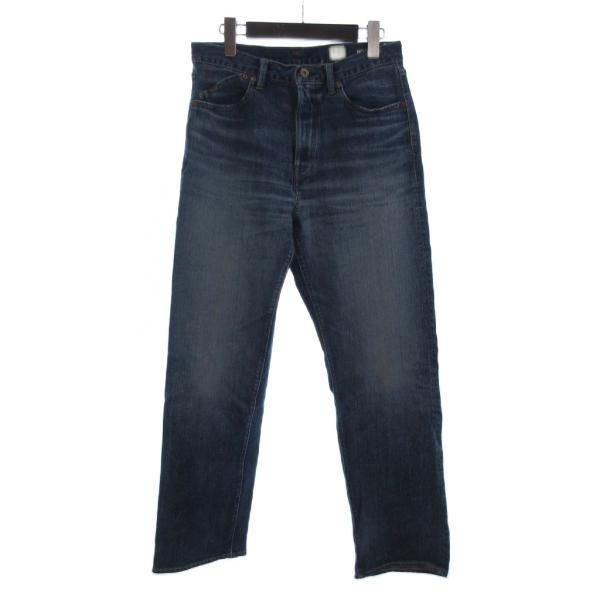 【中古】ヤヌーク × 藤原裕 No.XX セルビッチストレート デニムパンツ ジーンズ ジップフライ インディゴ ブルー 3 ヤヌーク × 藤原裕 No.XX セルビッチストレート デニムパンツ ジーンズ
