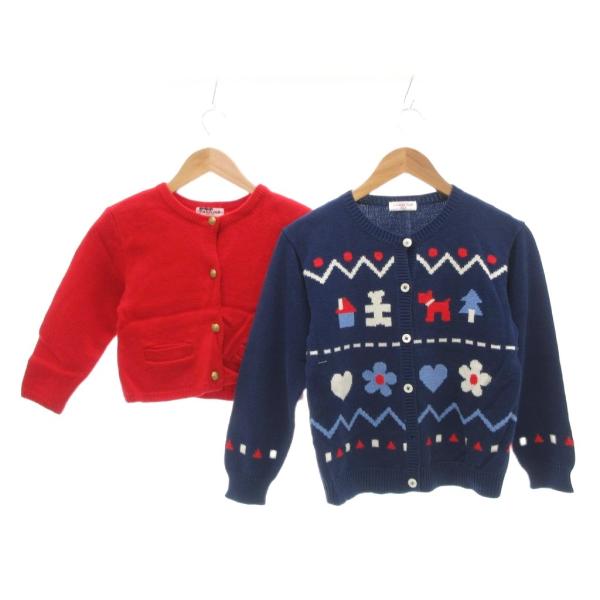 【新品】ファミリア　カーディガン　ジャケット　アウター ファミリア Familiar 2点セット まとめ カーディガン ジャケット 総柄