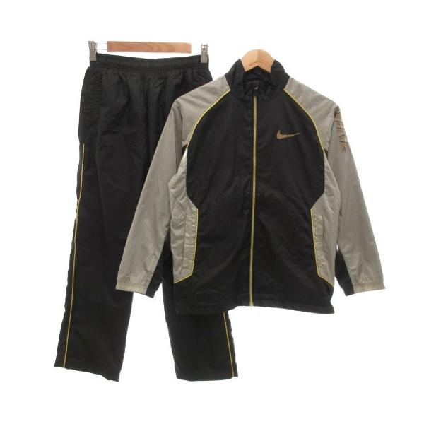 美品✨　Nike ナイキ　金×黒　ナイロン　ジャージ上下　セットアップ　XL NIKE（ナイキ） ジャージ セットアップ トラックジャケット ウインド