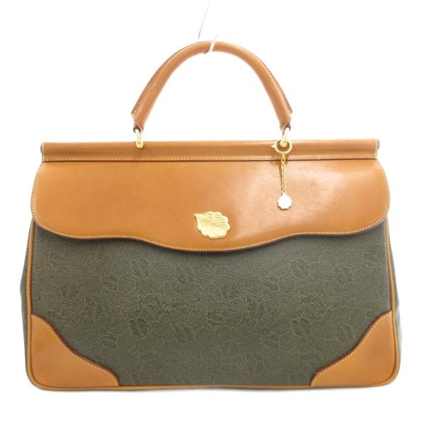 ニナリッチ NINA RICCI ハンドバッグ 葉模様 リーフモチーフ レザー