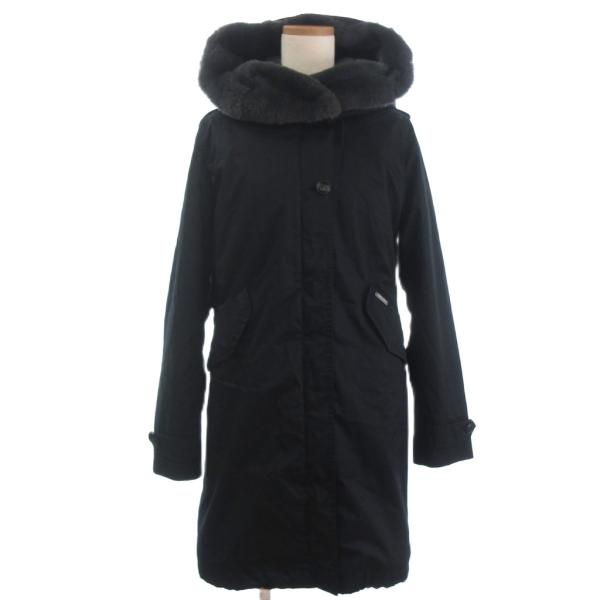 【中古】ウールリッチ WOOLRICH LITERARY REX PARKA 中綿 モッズコート ファー WWCPS2629D ブラック S レディース ウールリッチ WOOLRICH LITERARY REX PARKA 中綿 モッズコート ファー
