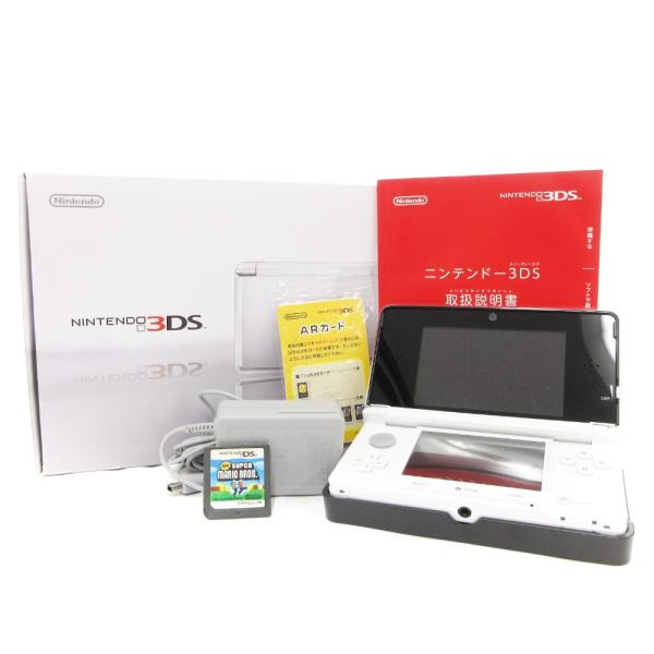 任天堂 ニンテンドー3DS NEWスーパーマリオブラザーズ ソフト付 白