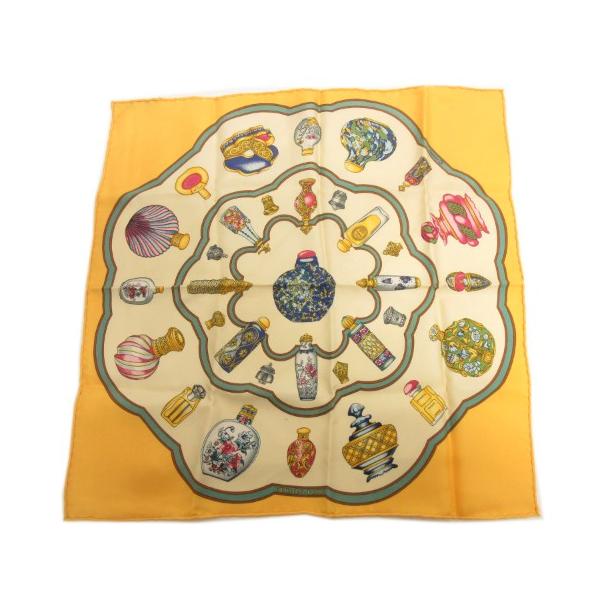 未使用 箱付き HERMES シルク100% カレ40 プチカレ ハンカチーフ HERMES エルメス カレ40 スカーフ ハンカチ ポケットチーフ シルク