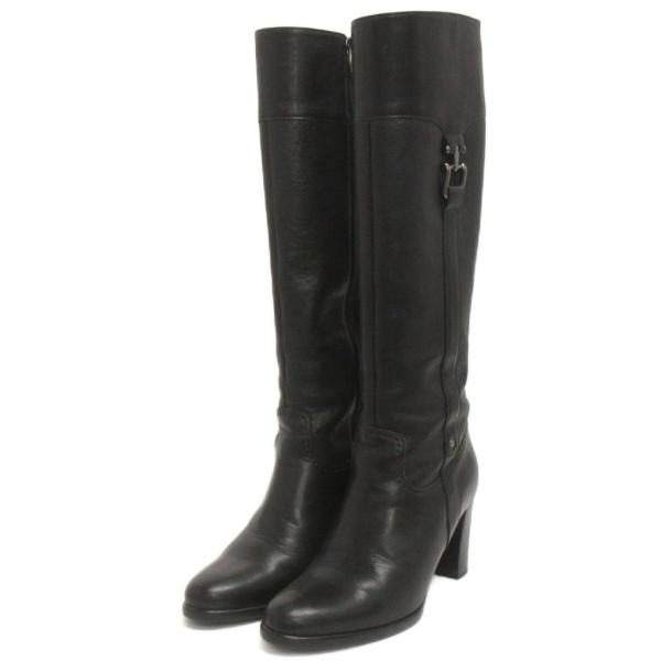 『極美品』DIANA ダイアナ　サイドジップブーツ　厚底　ストレッチ24.5cm diana（プラスダイアナ） ブーツ 「軽量」厚底ストレッチロングブーツ