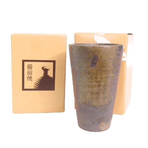 備前焼 2点セット 陶器 コップ 湯呑み 茶 ブラウン 食器 【表記サイズ】-【実寸サイズ】コップ　高さ 12.5cm　上部直径 8cm　【素材】-【色】茶【仕様】-【状態】１点未開封で１点使用感が少なく、かなり状態の良い商品です。　　※あ...