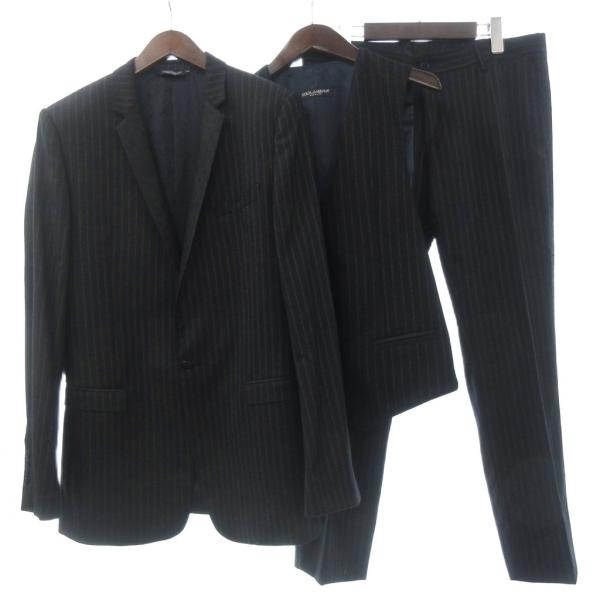 新品同様 Dolce&Gabbana 高級ライン テーラードジャケット スーツ DOLCE&GABBANA（ドルチェ & ガッバーナ） スーツ セットアップ 3点