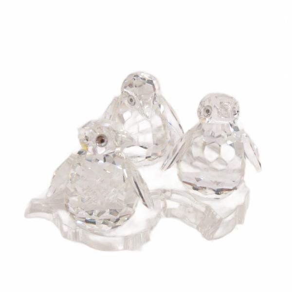 スワロフスキー SWAROVSKI 美品 ペンギン 3個 セット クリアカラー