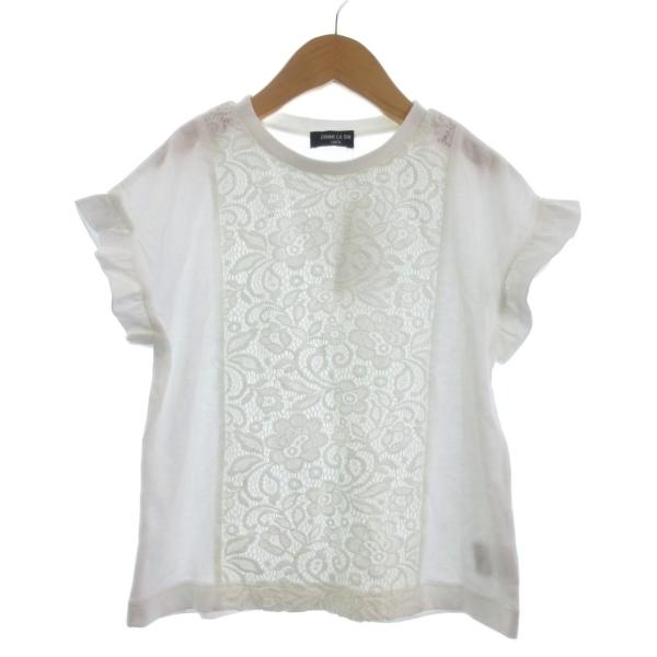 未使用品 コムサイズム COMME CA ISM タグ付き ブラウス 半袖 レース 白 ホワイト 120 キッズ【ブランド】コムサイズム COMME CA ISM【表記サイズ】120【実寸サイズ】肩幅：32cm　身幅：38cm　着丈：45c...