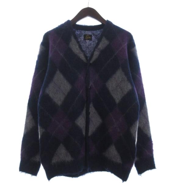 ニードルス ニードルズ Needles カーディガン 長袖 モヘヤ アーガイル