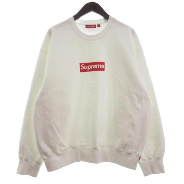 シュプリーム ボックス ロゴ トレーナー スウェット ホワイト XL Supreme（シュプリーム） ボックスロゴ スウェット トレーナー 長袖 裏