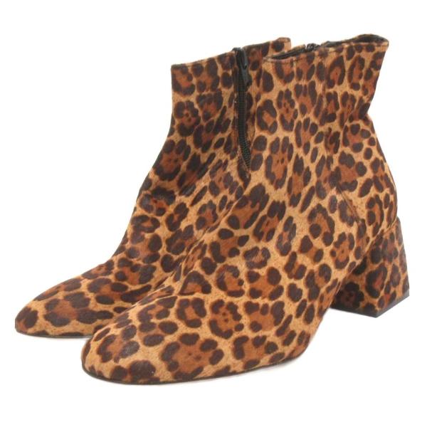 ペリーコ PELLICO 美品 ショートブーツ チャンキーヒール サイドジップ