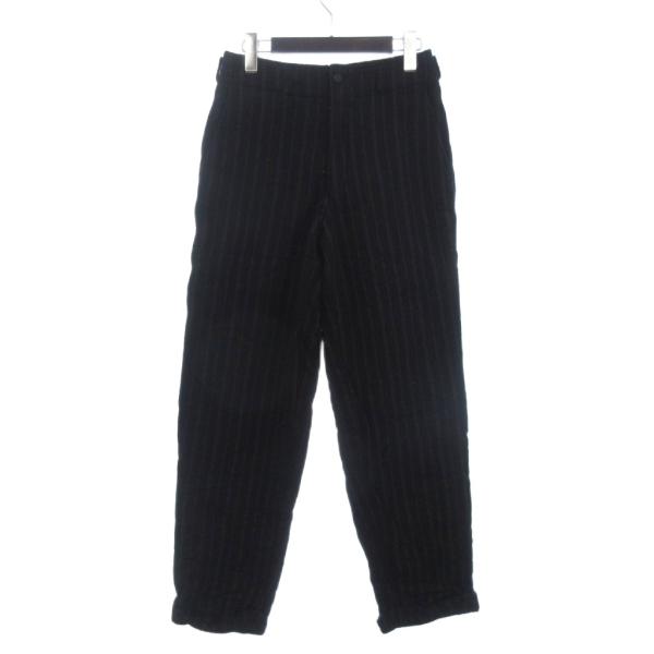 コムデギャルソンオム　80年代　セットアップ　ストライプ　黒　M コムデギャルソンオム COMME des GARCONS HOMME ストライプパンツ
