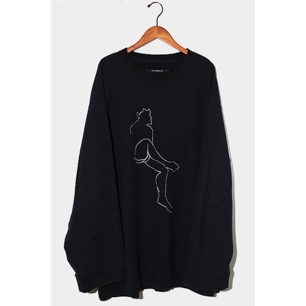 DRESSEDUNDRESSED バックロゴ ネイビー