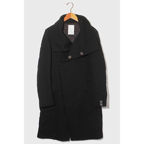 SHAREEF シャリーフ WOOL JQ WRAP COAT ウール ジャガード ラップ  