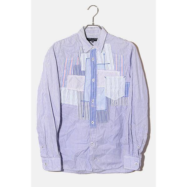 23ss コムデギャルソンオム パッチワークシャツ s/s メンズ トップス