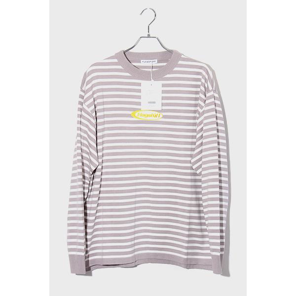 XL 未使用品 2023SS FLAGSTUFF フラグスタフ BORDER KNIT L/S TEE  