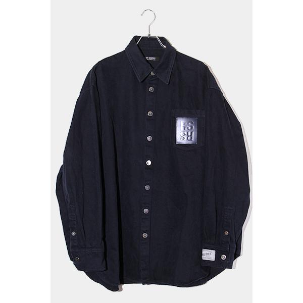 22SS RAF SIMONS ラフシモンズ SIZE:M Big Fit Denim Shirt With Woven
