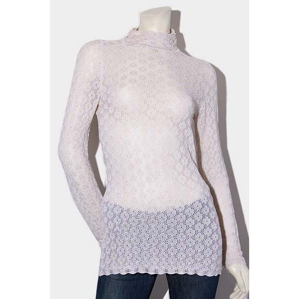 2021SS Mame Kurogouchi マメクロゴウチ Knitted Lace Top ニット 