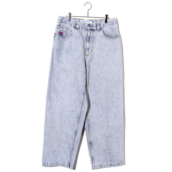 ポーラースケートビックボーイワイドデニムライトブルー
