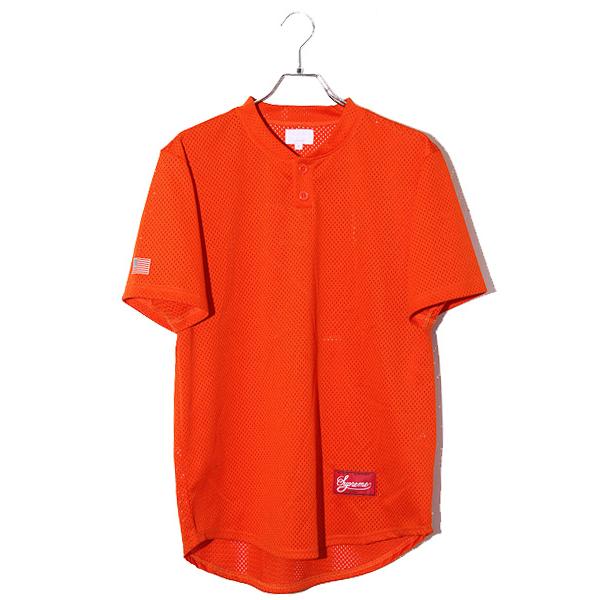 14SS Supreme シュプリーム SIZE:M Baseball Henley ヘンリーネック 