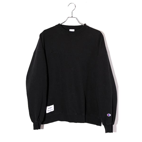 23AW WTAPS SIZE:L ACADEMY / CREW NECK / CTPL. CHAMPION ロゴ刺繍 