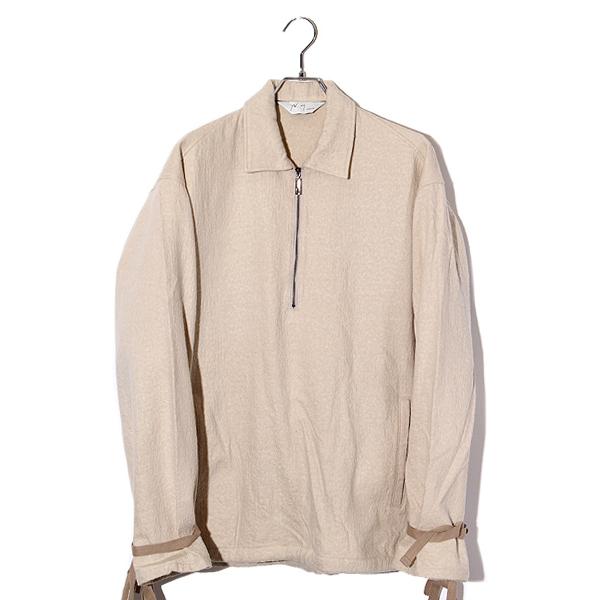 ANCELLM アンセルム SIZE:2 C/W NEP PULLOVER SHIRT ネップ 長袖 プル 