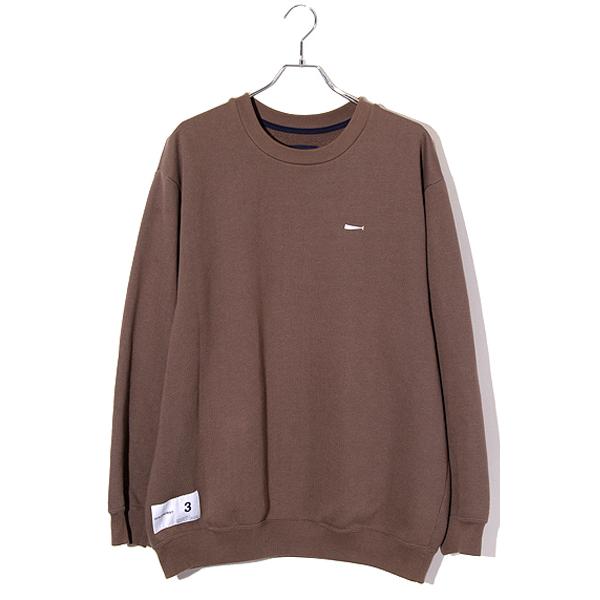 DESCENDANT ディセンダント SIZE:3 PE CREW NECK SWEATSHIRT クルー 