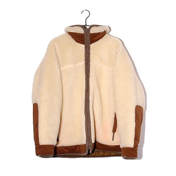 is-ness イズネス REVERSIBLE QUILTED FLEECE JACKET リバーシブル  