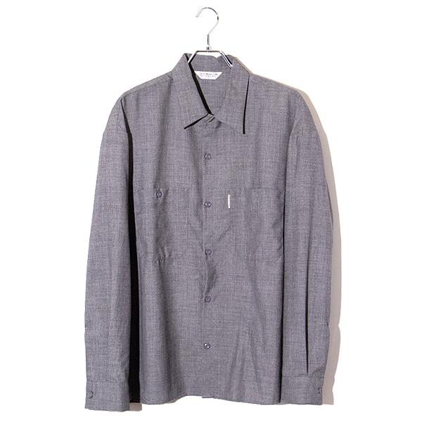 試着のみ COOTIE クーティー ワーク 長袖 シャツ XL グレー 降谷 試着のみ COOTIE クーティー ワーク 長袖 シャツ XL グレー 降谷