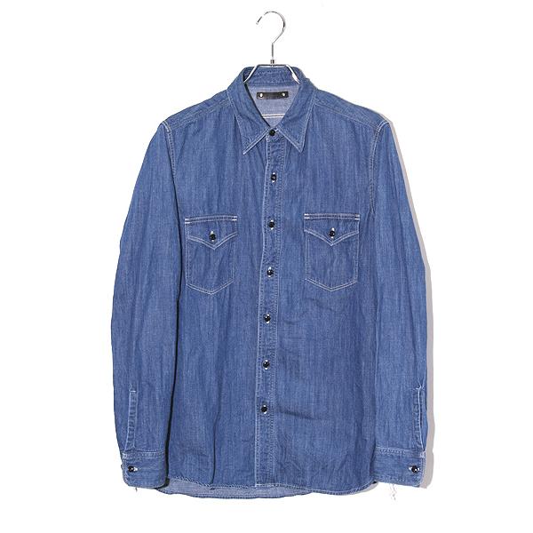 MINEDENIM マインデニム Denim Military Work Shirt デニム ミリタリー 