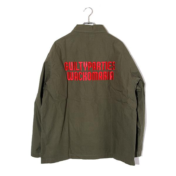 WACKO MARIA 24SS ワコマリア SIZE:M ARMY SHIRT ( TYPE-2 ) ロゴ刺繍 