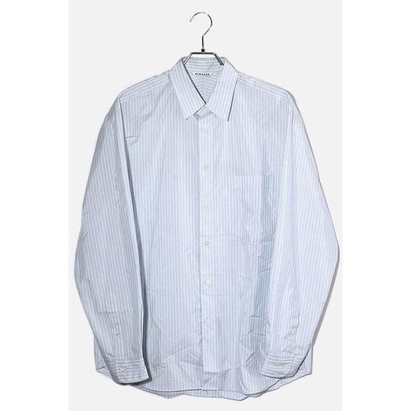 2023SS AURALEE オーラリー FINX POLYESTER STRIPE SHIRT