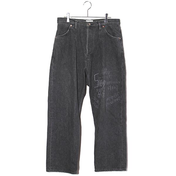 HERILL ヘリル HL Denim Good Luck Flag 4PK 1タック 落書き HERILL ヘリル HL Denim Good Luck Flag 4PK 1タック 落書き