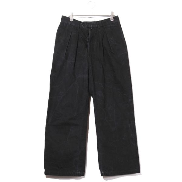 NEAT ニート 2タック ストレート デニムパンツ 44 BLACK
