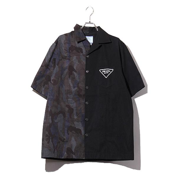 PRADA プラダ 半袖シャツ ワイシャツメンズL カジュアルタウンユース