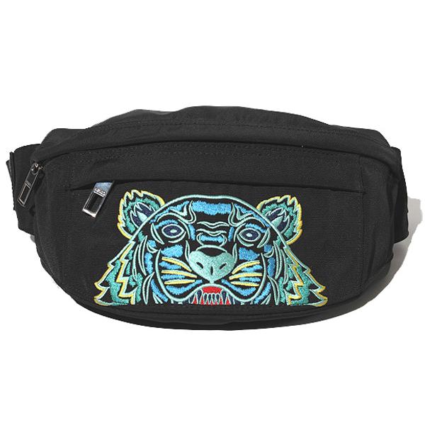 ケンゾー KENZO TIGER BUMBAG タイガー バン バッグ F BLACK ブラック 